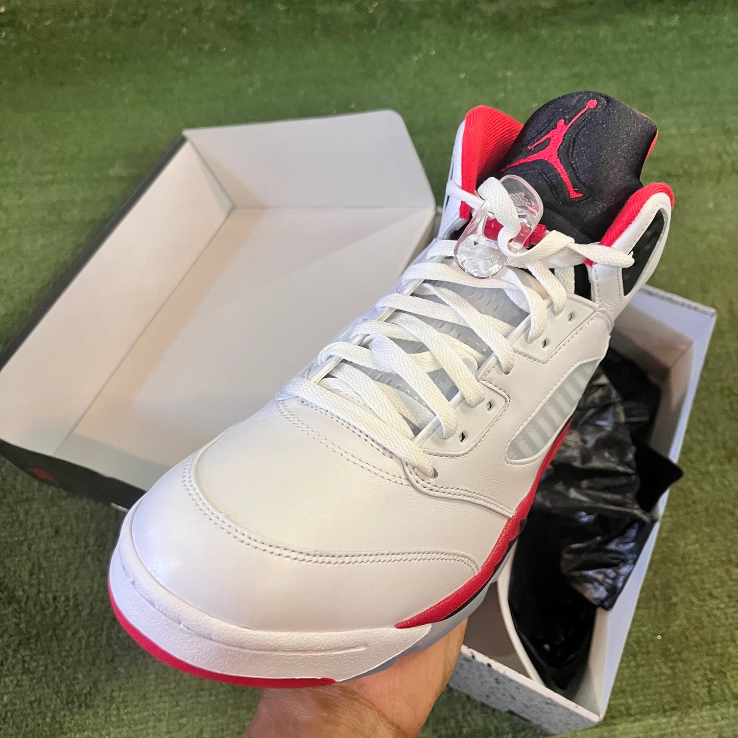 Jordan 5 Fire Red New Size 13