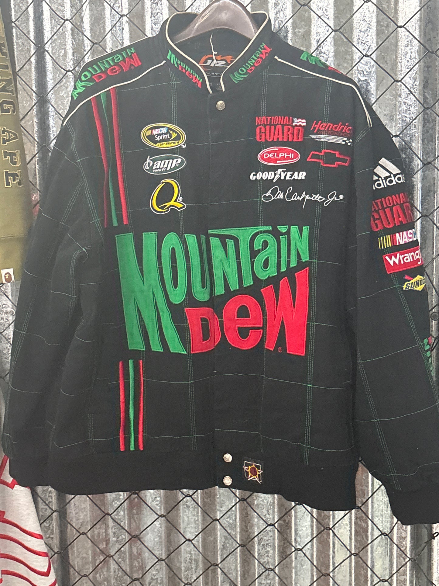Vintage NASCAR Mountain Dew Racing Jacket Size XL