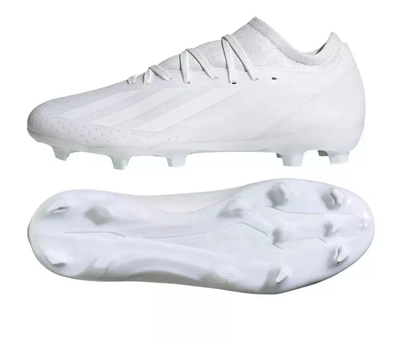 NEW ADIDAS MENS X CRAZYFAST.3 FG SOCCER CLEATS GY7430 White Size 10.5 RARE SIZE