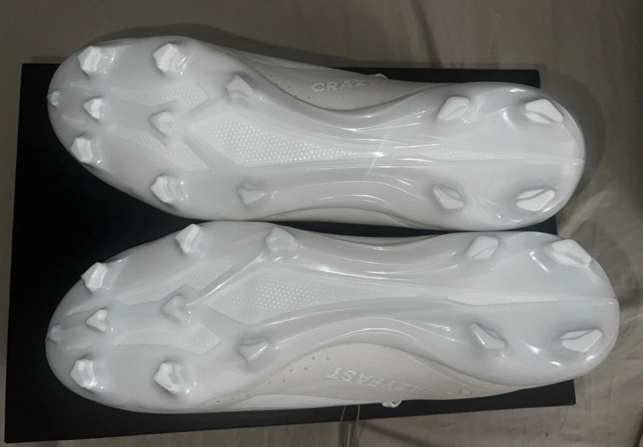 NEW ADIDAS MENS X CRAZYFAST.3 FG SOCCER CLEATS GY7430 White Size 10.5 RARE SIZE