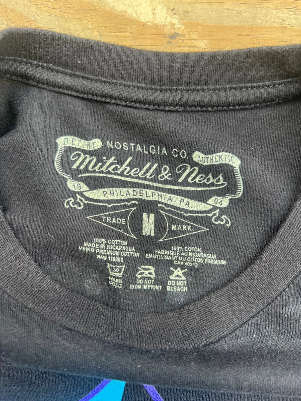 Mitchell and Ness Black NBA Utah Jazz Reload 2.0 N and N Karl Malone T-Shirt M