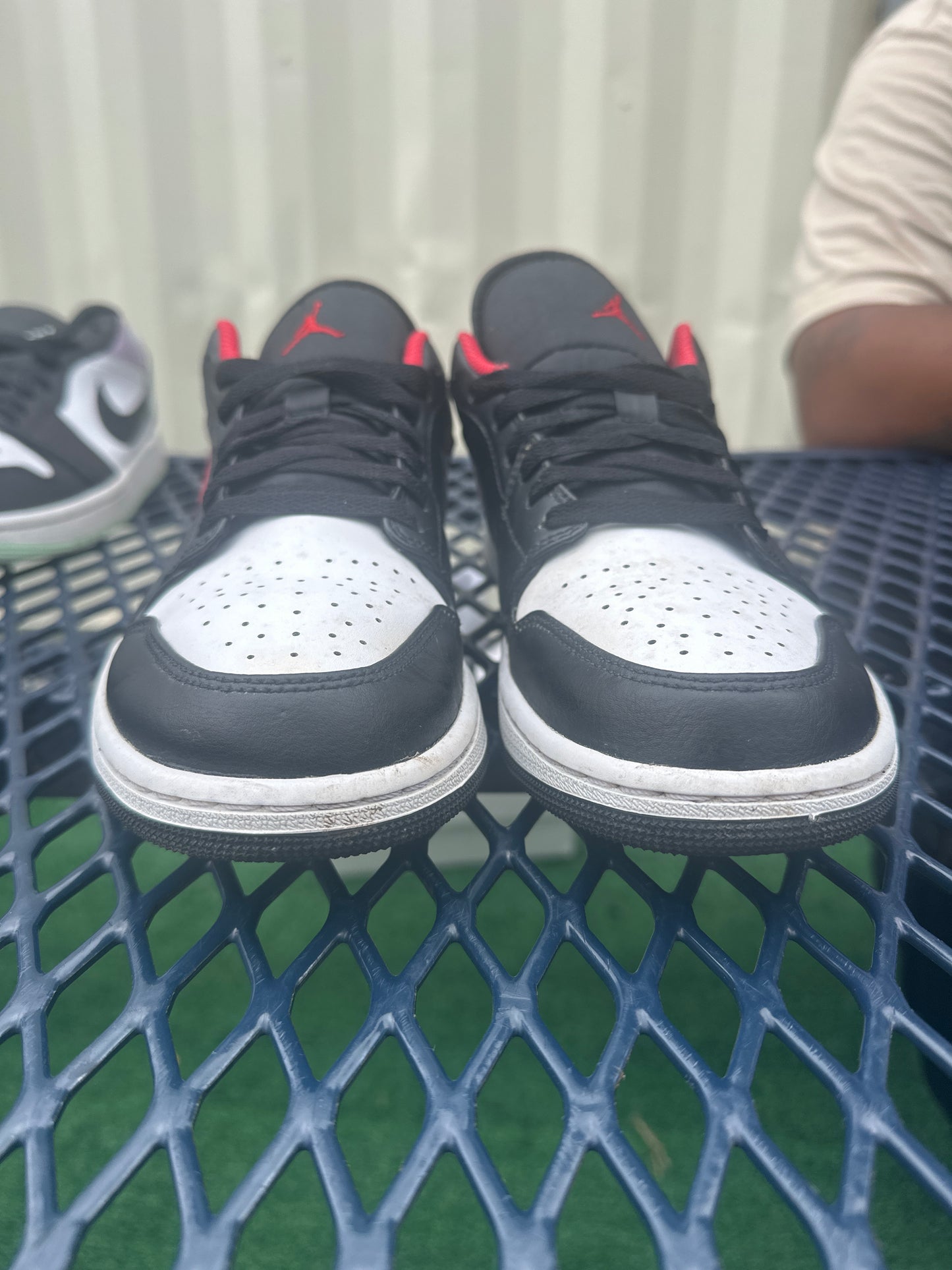 Jordan 1 Low White Toe Size 10