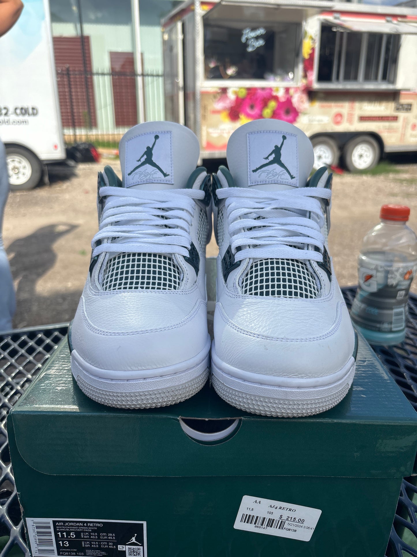 Jordan 4 retro Oxidized Green 11.5