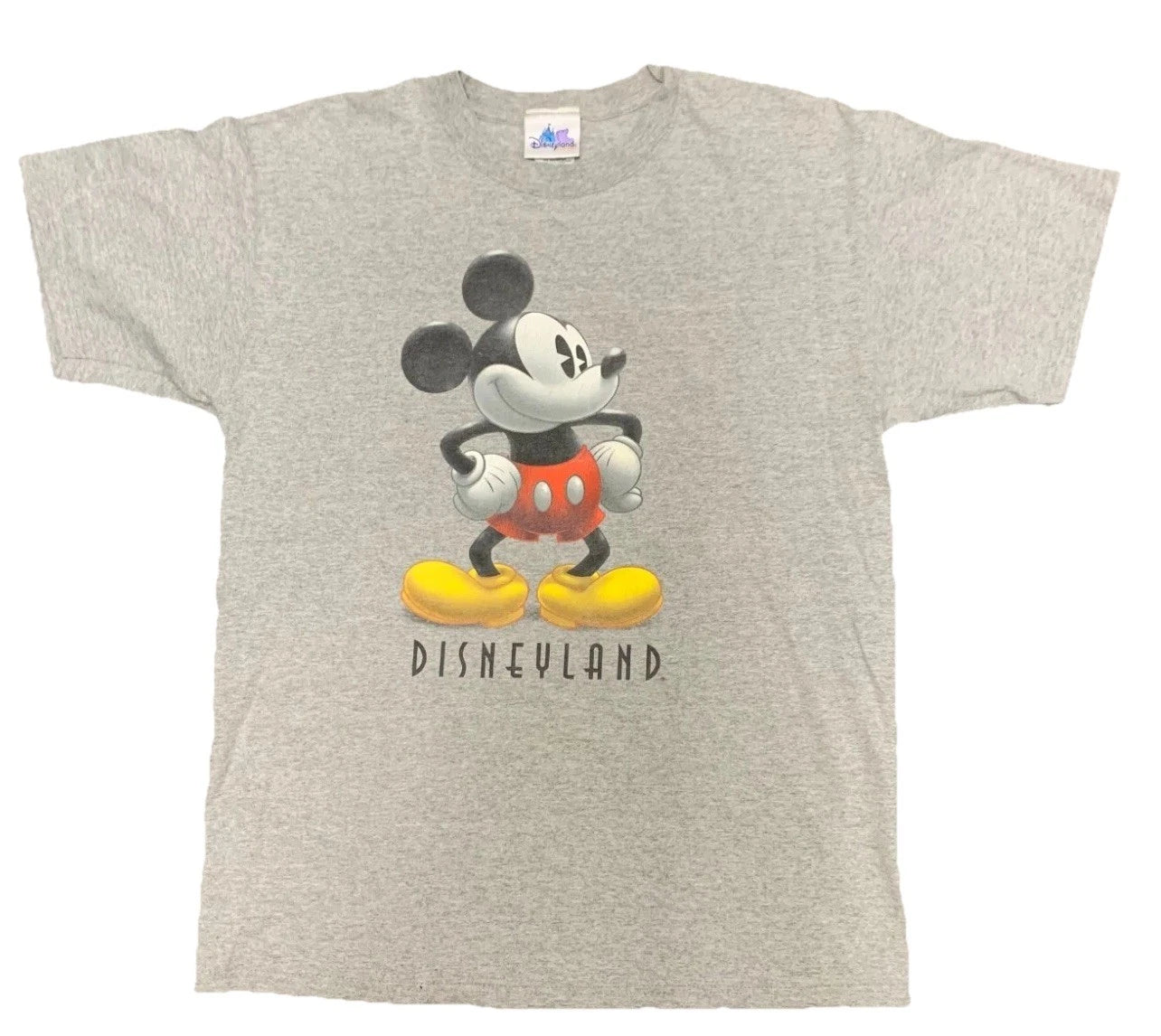 Disneyland Resort Walt Mens Gray Disney Mickey Mouse Graphic T-Shirt Size-XL