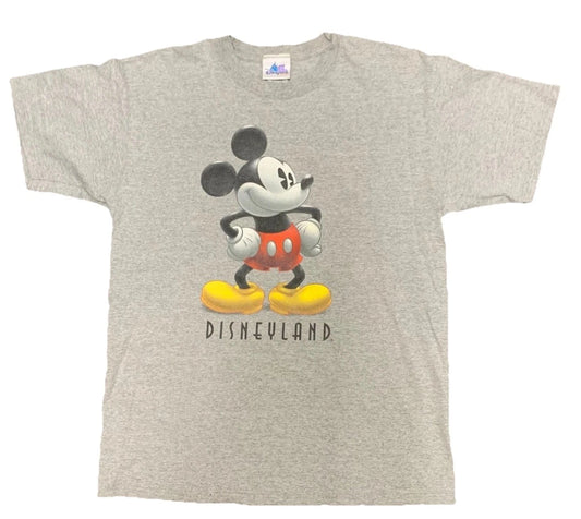 Disneyland Resort Walt Mens Gray Disney Mickey Mouse Graphic T-Shirt Size-XL