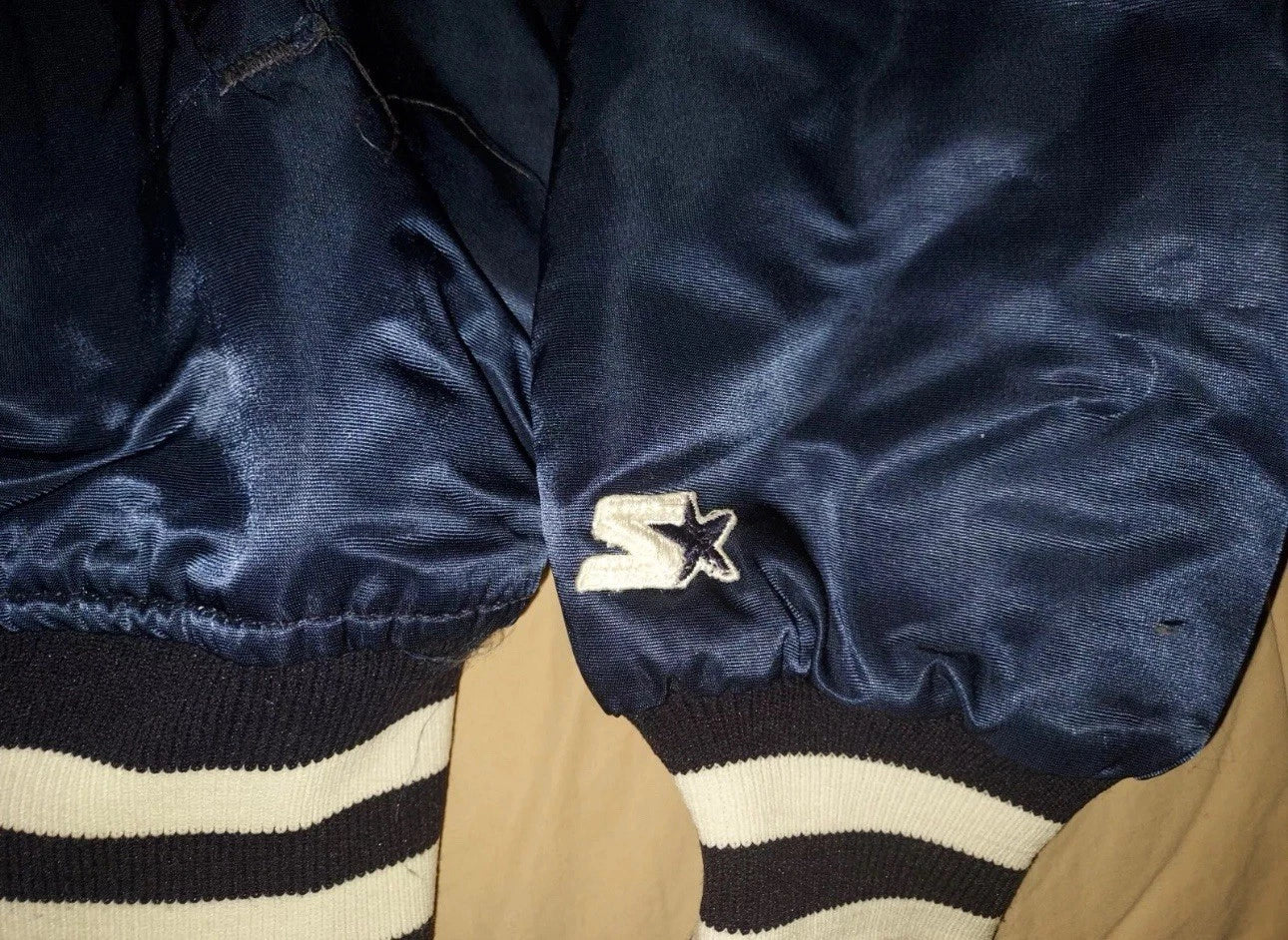 VTG NEW YORK YANKEES STARTER DIAMOND COLLECTION SATIN BOMBER JACKET M 80s 90s