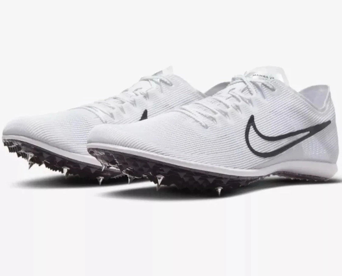 Nike Zoom Mamba 6 Sz 7 Men Track Spikes White/Black/Silver DR2733-100 Women 8.5