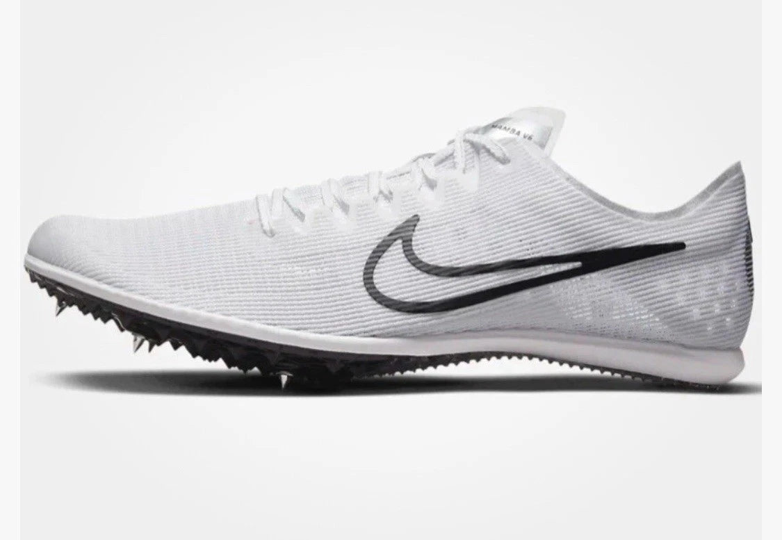 Nike Zoom Mamba 6 Sz 7 Men Track Spikes White/Black/Silver DR2733-100 Women 8.5