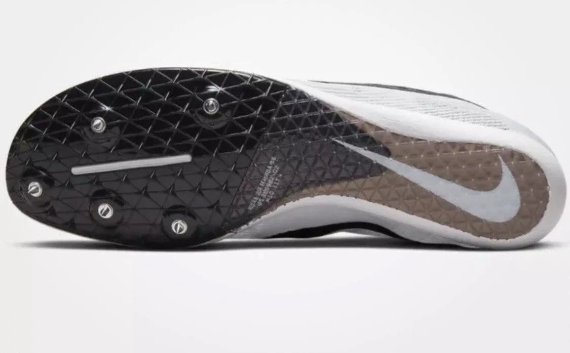 Nike Zoom Mamba 6 Sz 7 Men Track Spikes White/Black/Silver DR2733-100 Women 8.5