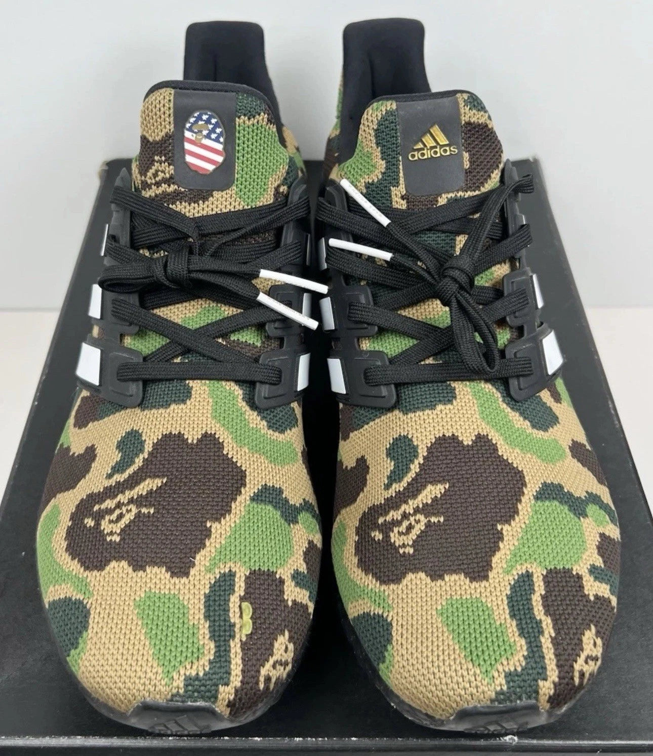 Adidas X Bape Ultraboost Green Camo Size 8.5 F35097