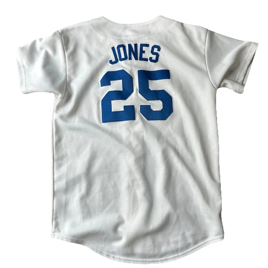 Majestic Andruw Jones Vintage #25 Los Angeles Dodgers MLB Baseball Jersey Rare S
