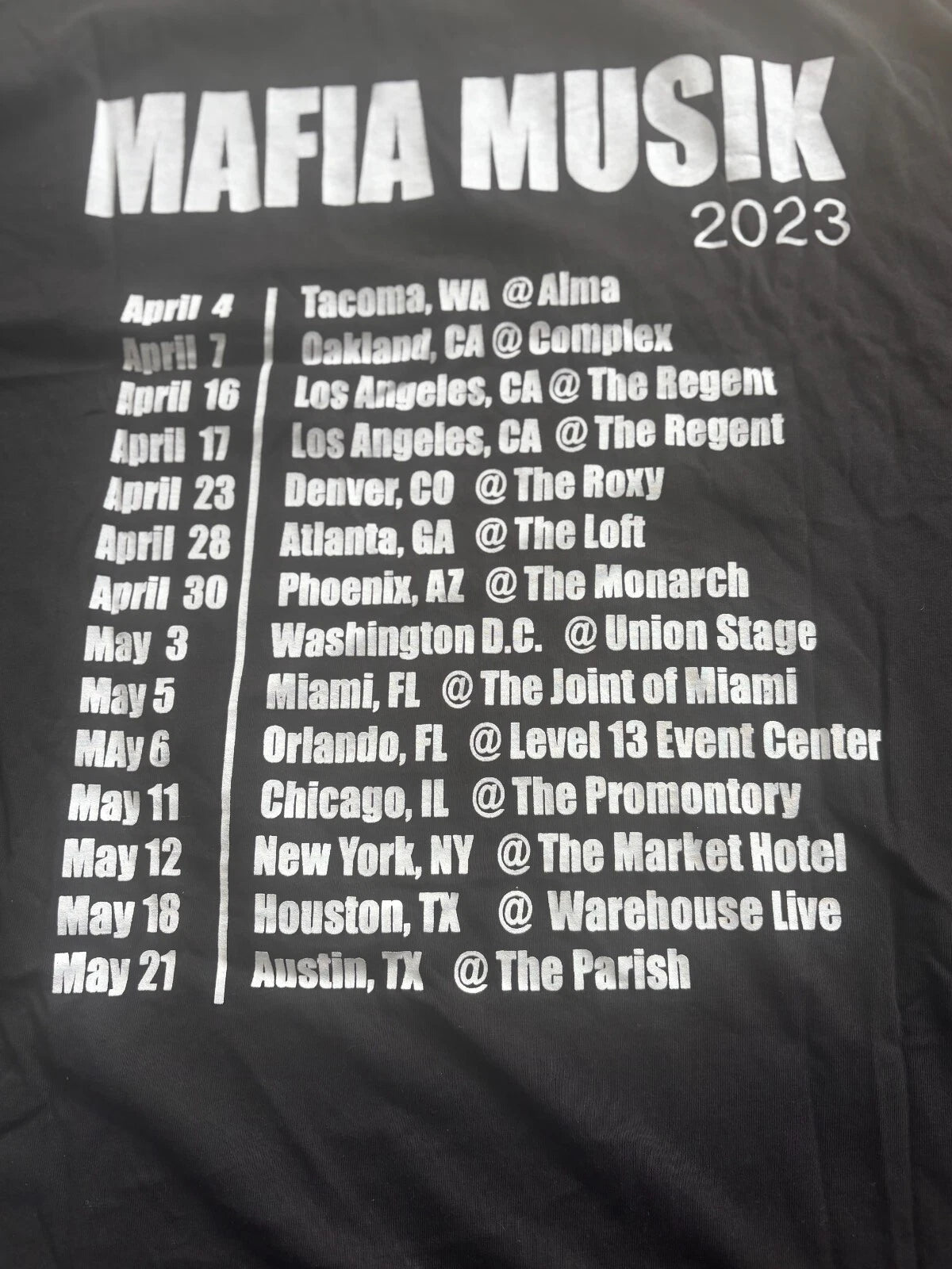 D. Savage Rare Heritage Black Mafia Musik 27 Forever Tour 2023 2X Vintage Rap