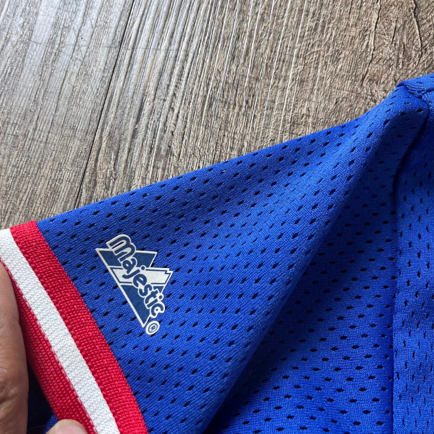 Majestic Mens Blue Sammy Sosa #21 Chicago Cubs MLB Baseball Jersey Rare Vintage