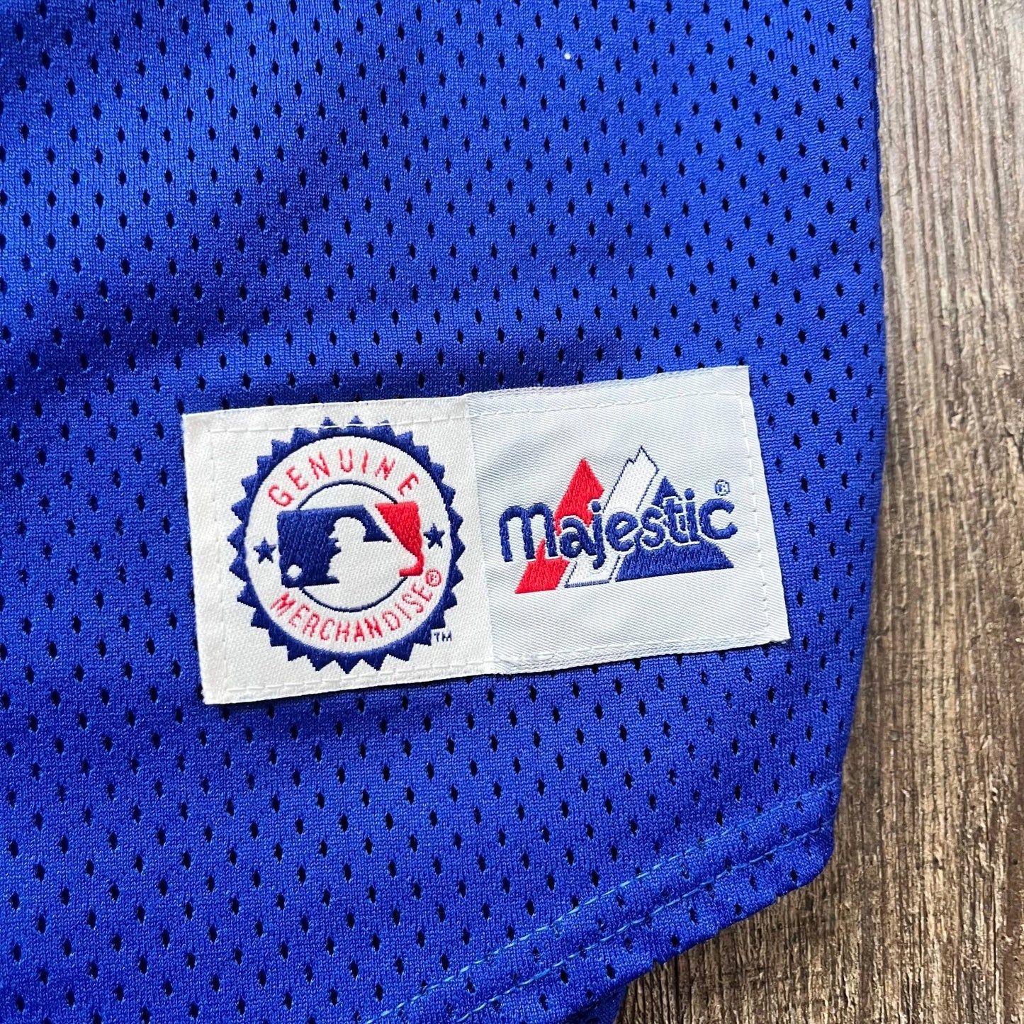 Majestic Mens Blue Sammy Sosa #21 Chicago Cubs MLB Baseball Jersey Rare Vintage