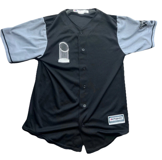 Majestic Mens Black 2018 World Series Trophy Cool Base Bseball Jersey Size M