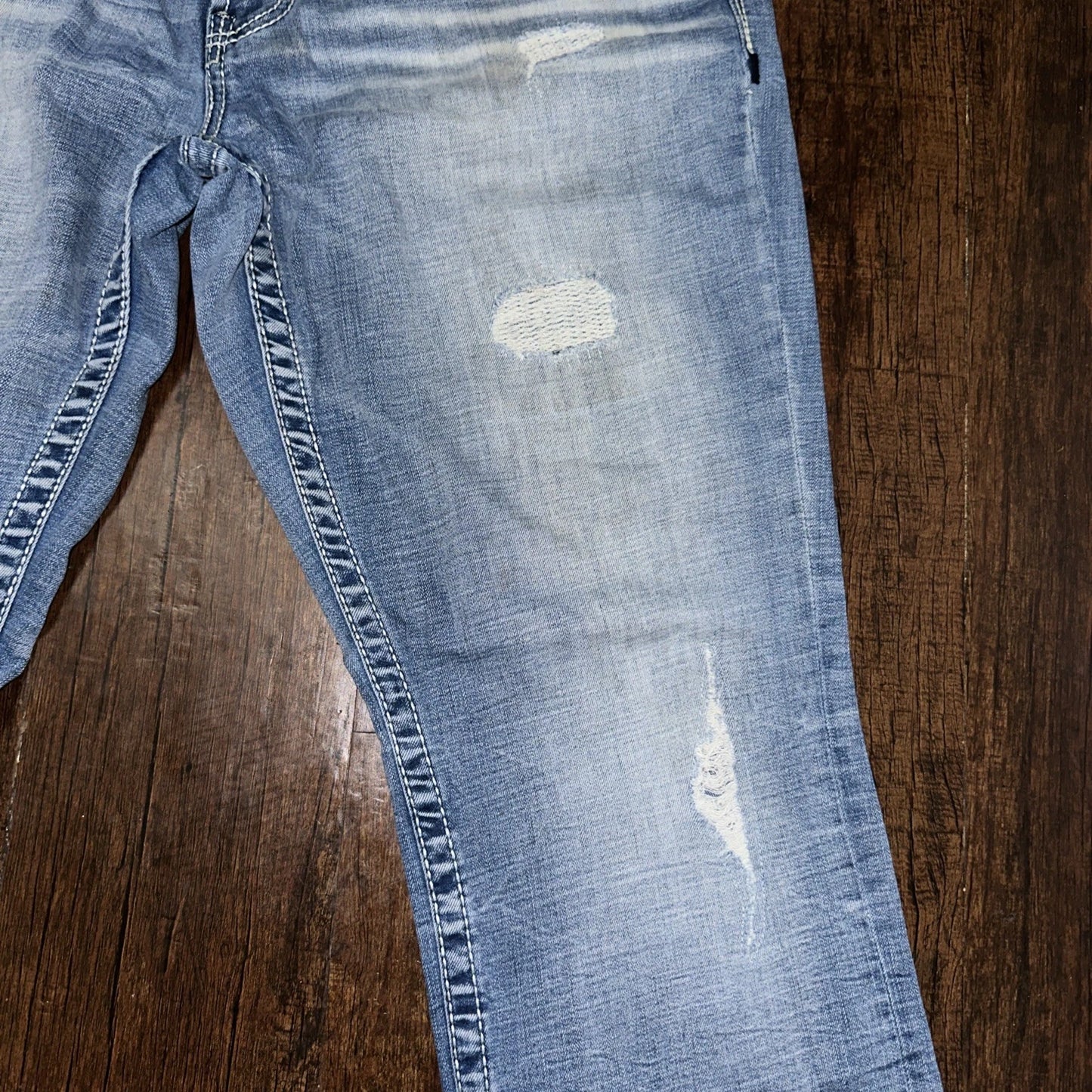 Salvage Supply Buckle Jeans Mens 36L 36x30 Mayhem Straight Regular Stretch Denim