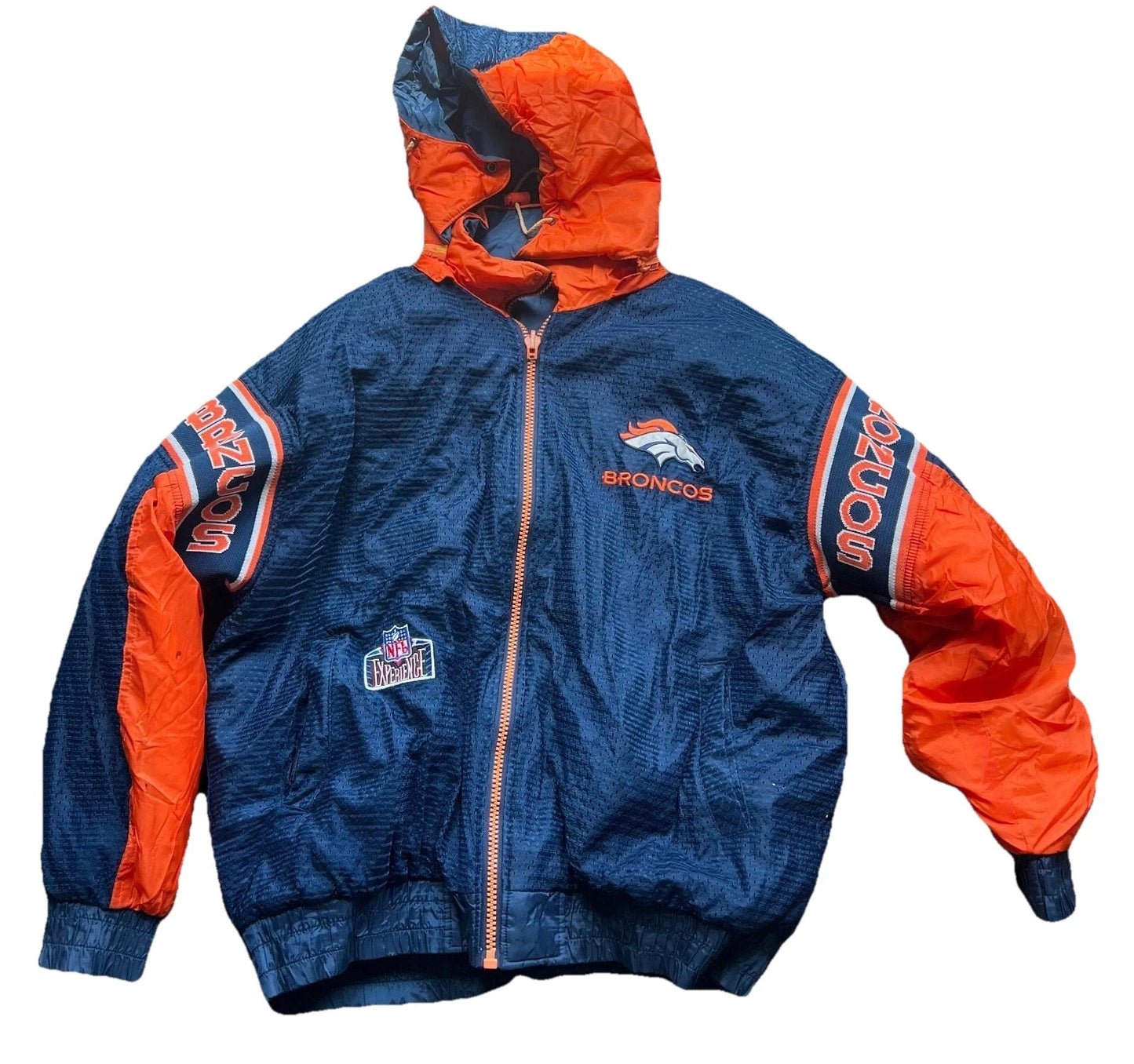 Experience Mens NFL Denver Broncos Vintage Jacket Y2K Rare 2000s Size Large