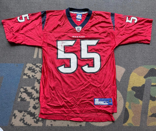 Reebok Mens Houston Texans Jamie Sharper #55 On Field Football Jersey Size M
