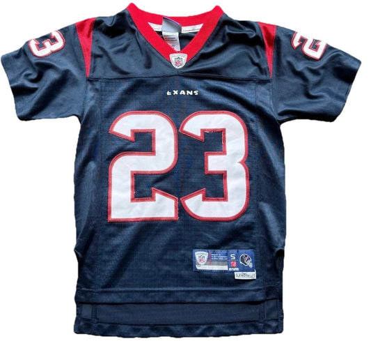 Arian Foster #23 Houston Texans Equipment On Field Youth Football Jersey Size S