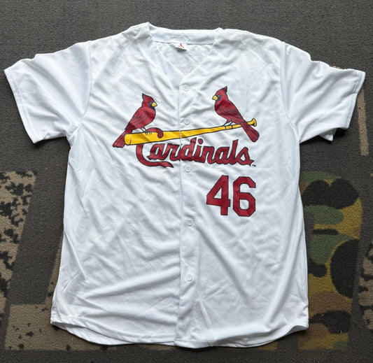 St Louis Cardinals Mens #46 Paul Goldschmidt MLB White Baseball Jersey Size XL