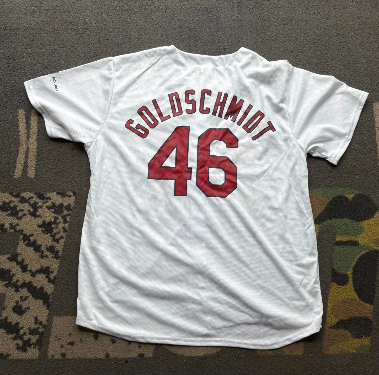 St Louis Cardinals Mens #46 Paul Goldschmidt MLB White Baseball Jersey Size XL