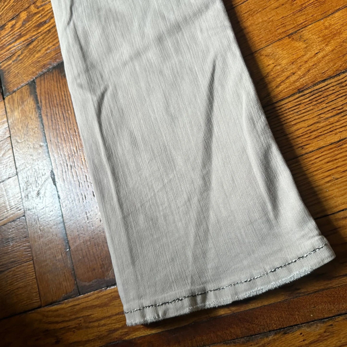 Rock Revival Mens Light Gray Stitch Denim Stretch Faust Straight Jeans Size 32