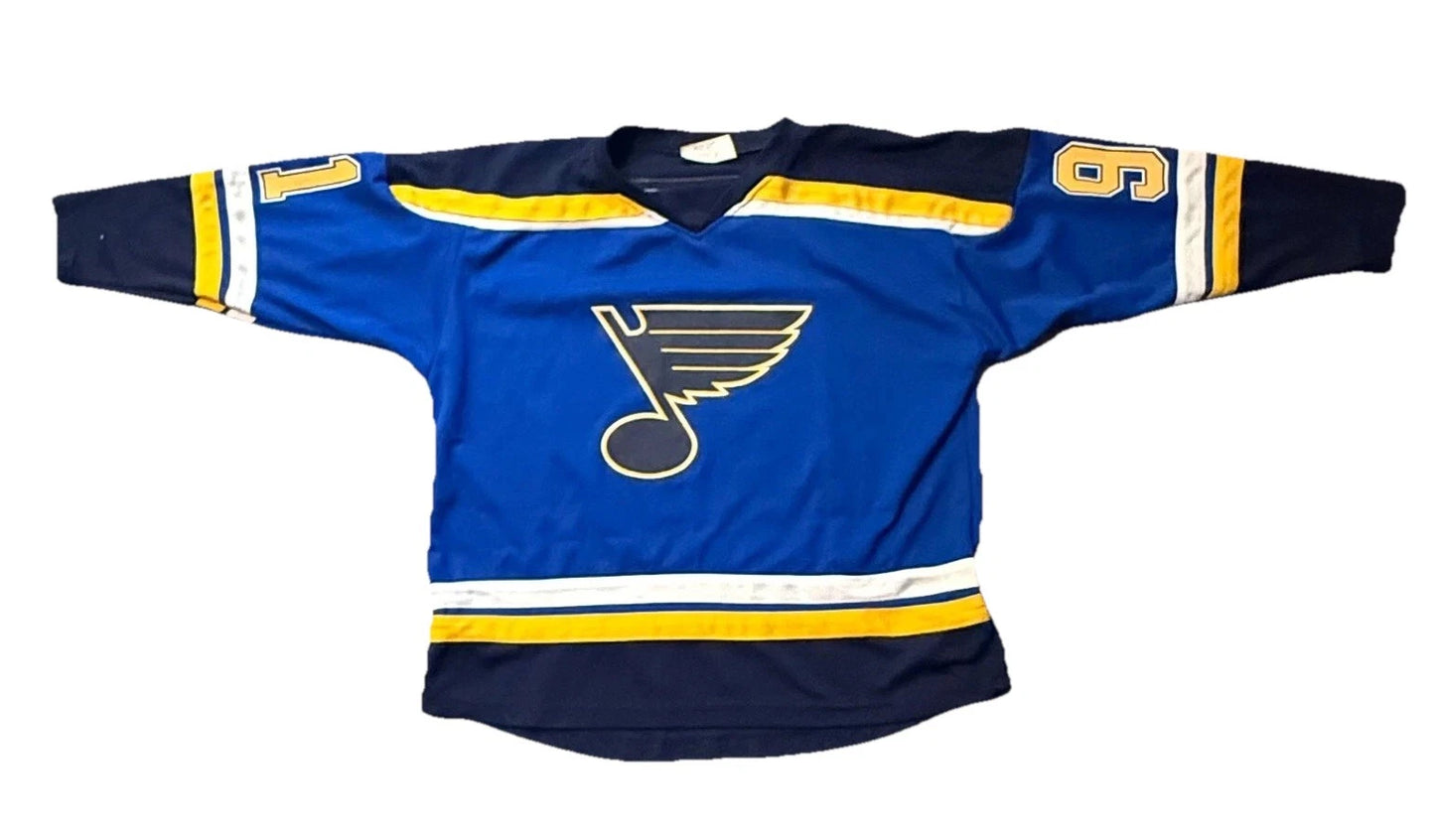 Vintage St Louis Blues Y2K #91 NHL Youth Jersey Rare XL SHIPS FAST TARASENKO