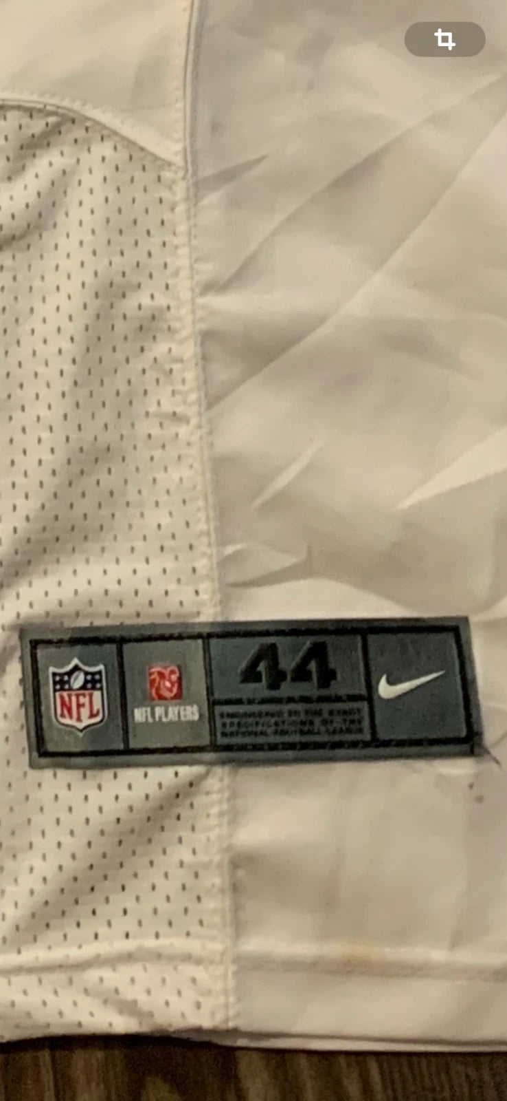 Nike Mens White San Francisco 49ers Carradine #95 NFL Authentic Jersey Size 44
