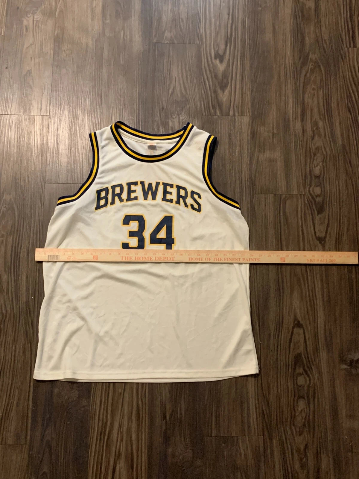 ESPN Y2K Milwaukee Brewers Giannis Antetokounmpo #34 Basketball RARE Jersey XL