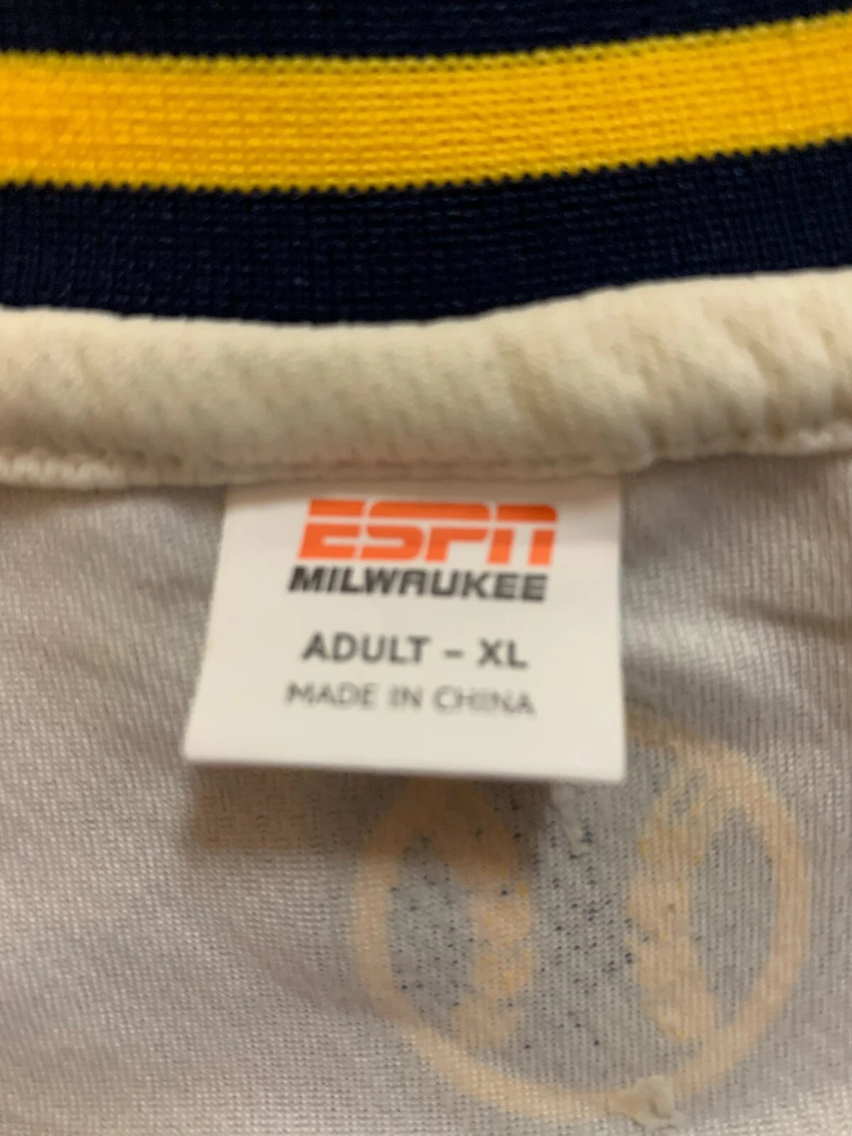 ESPN Y2K Milwaukee Brewers Giannis Antetokounmpo #34 Basketball RARE Jersey XL