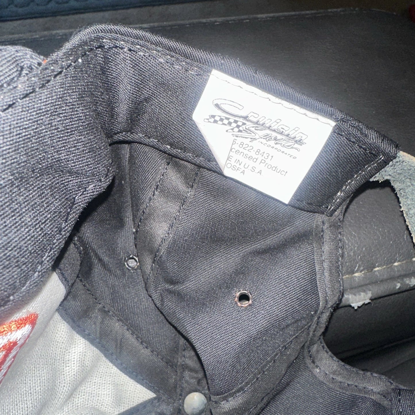Vintage Chevrolet Chevy Logo Trucker Hat Cap Bowtie Black Red Rope Snapback USA