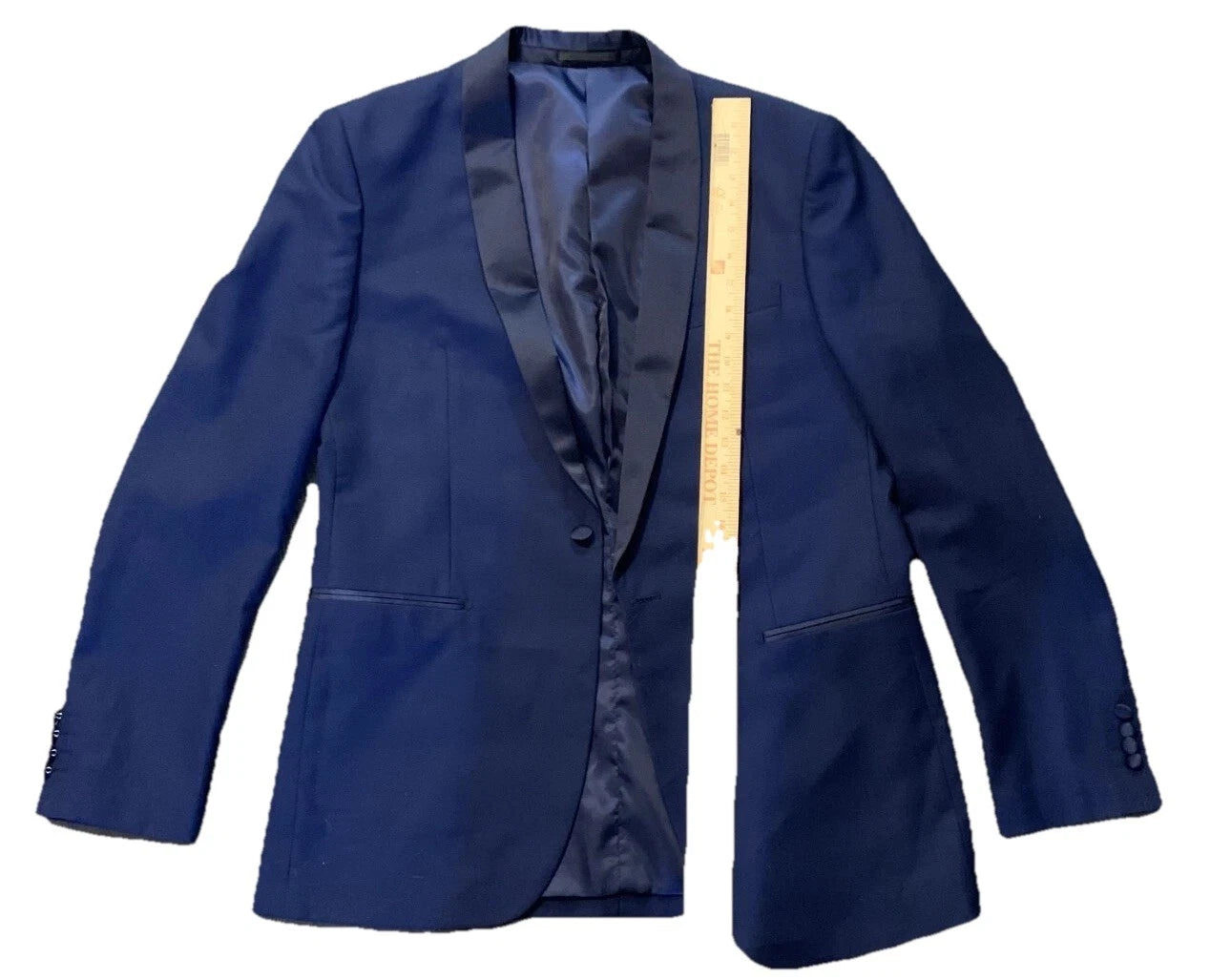 Braveman Mens Blue Classic Casual Suit Single Breasted Blazer Size 36W
