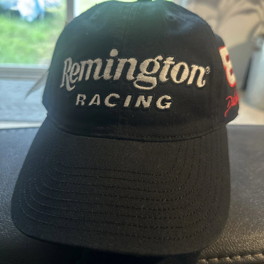 Dale Earnhardt Jr Hat Remington Racing Black Baseball Cap Strap Back #8 NWT
