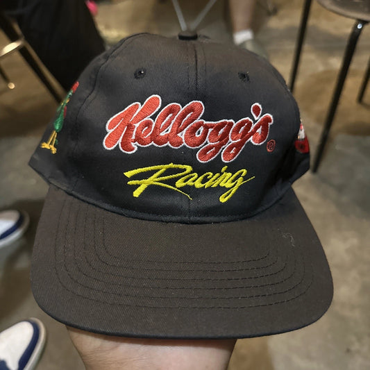Vintage 90s Kelloggs Racing Nascar Snapback Hat OSFA NASCAR RAREEEE