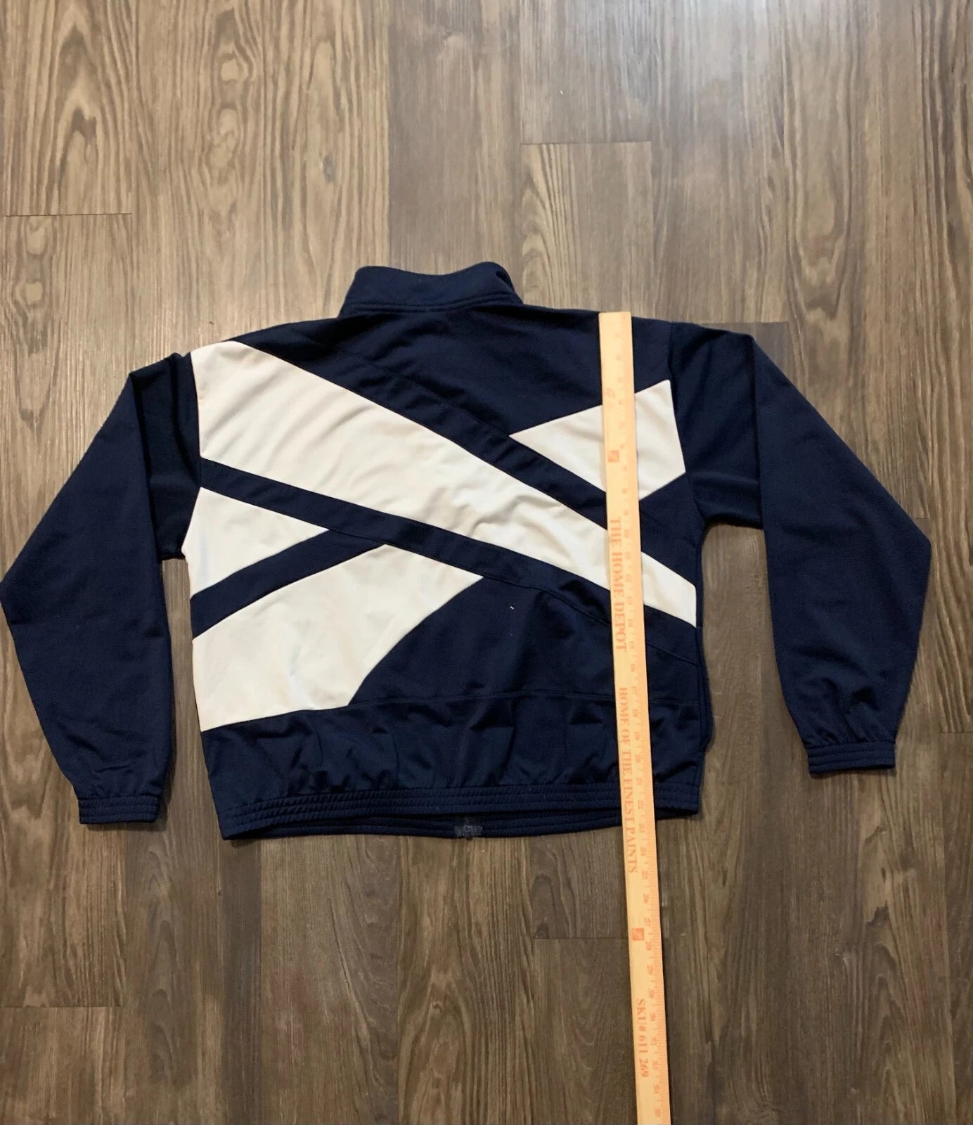 Reebok Y2k Navy Blue Speed Wick High Neck Regular Fit Tracksuit Jacket Size-XL