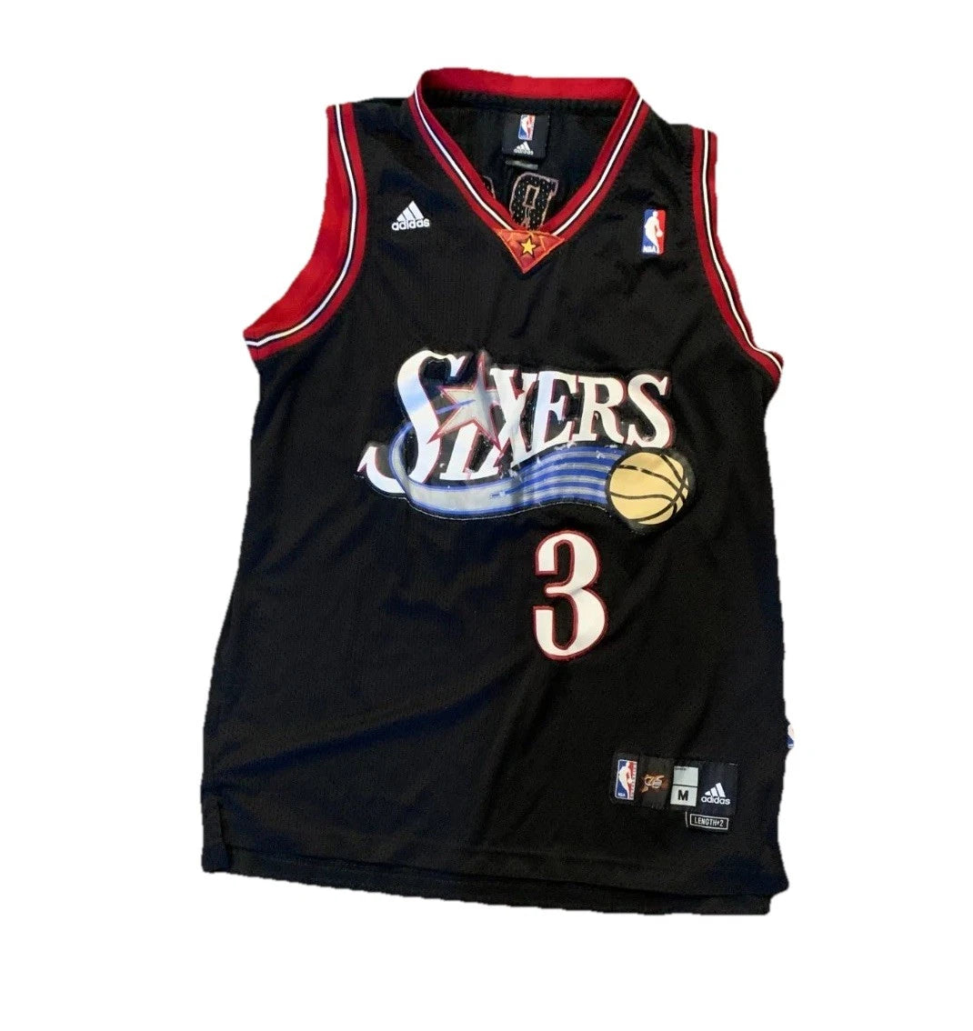 Adidas Y2K Vintage Allen Iverson #3 Vintage Philadelphia 76ers NBA Jersey M