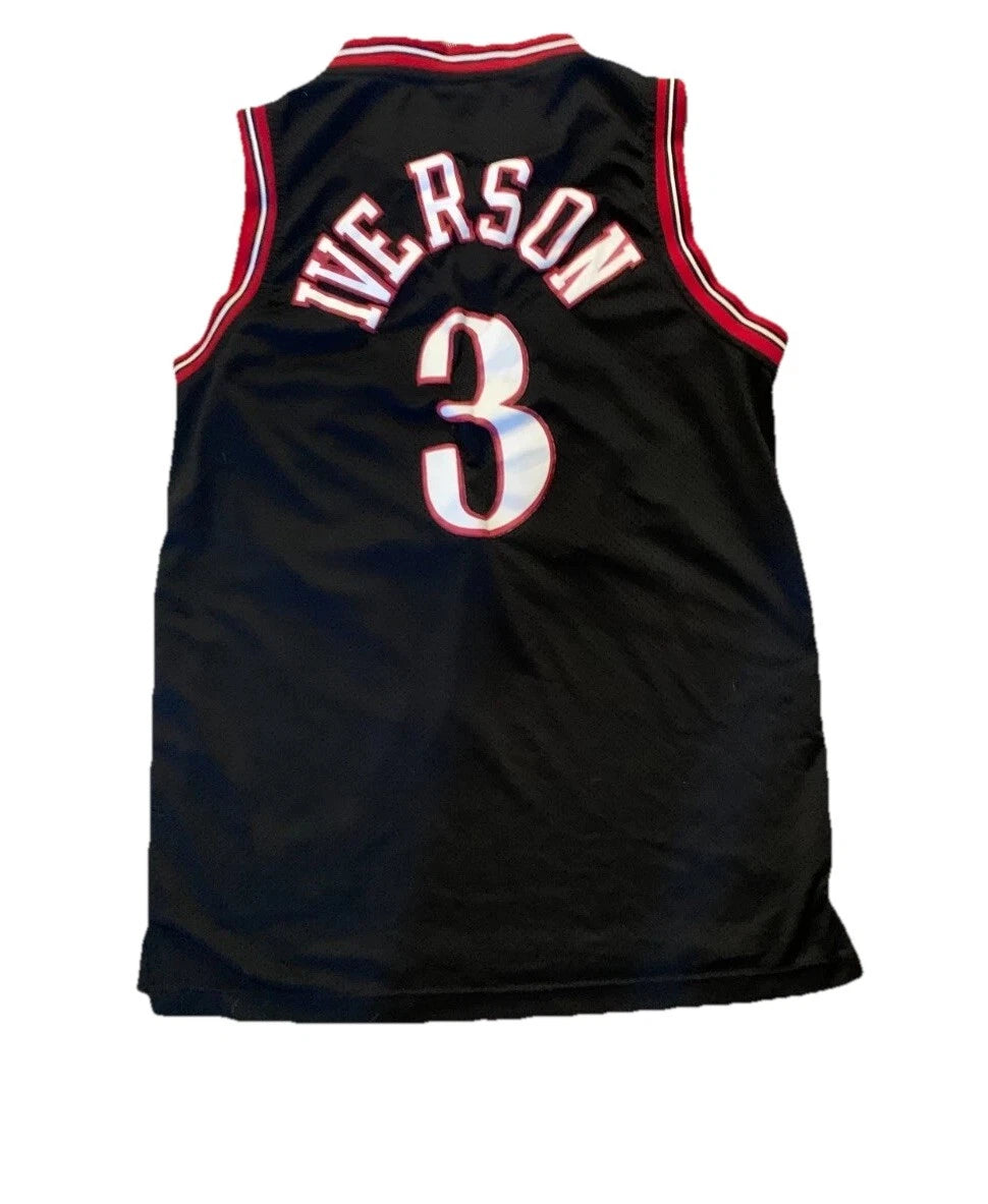 Adidas Y2K Vintage Allen Iverson #3 Vintage Philadelphia 76ers NBA Jersey M