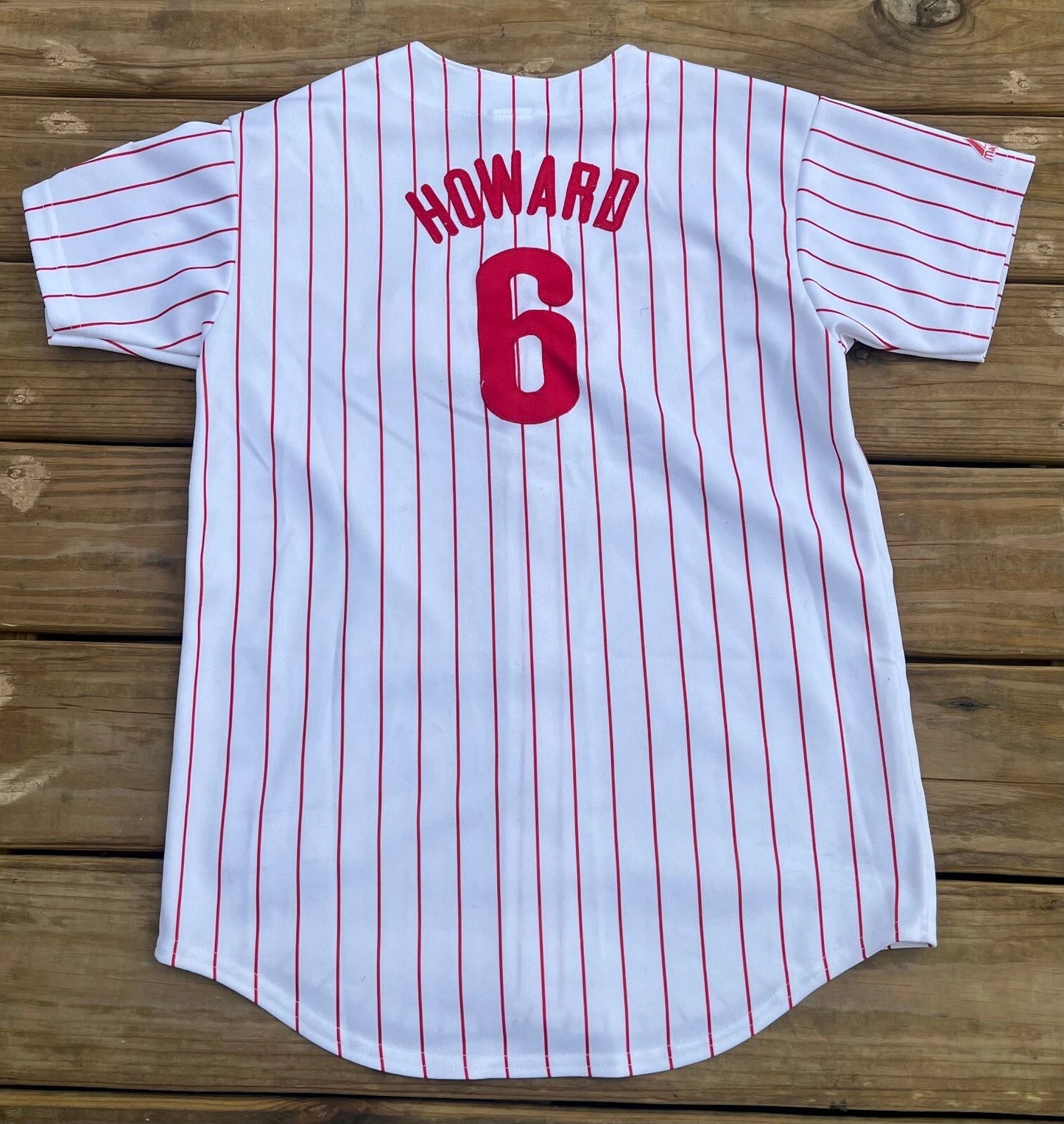 Majestic Philadelphia Phillies #6 Ryan Howard World Series RARE Jersey Size M