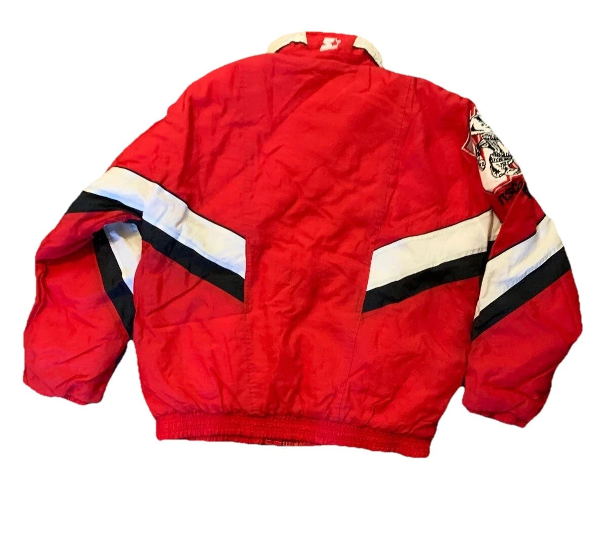 Starter Y2K Vintage Wisconsin Badgers Full Zip Football Players Jacket Rare XL