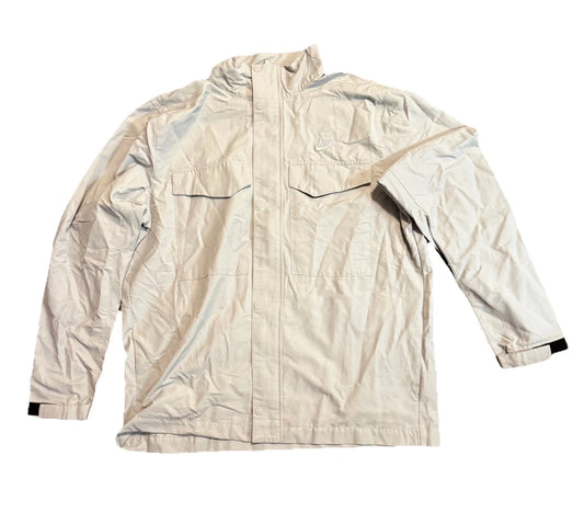 Nike Y2K Ivory Sportswear M65 Woven Lightweight Vintage Style Jacket Size XL