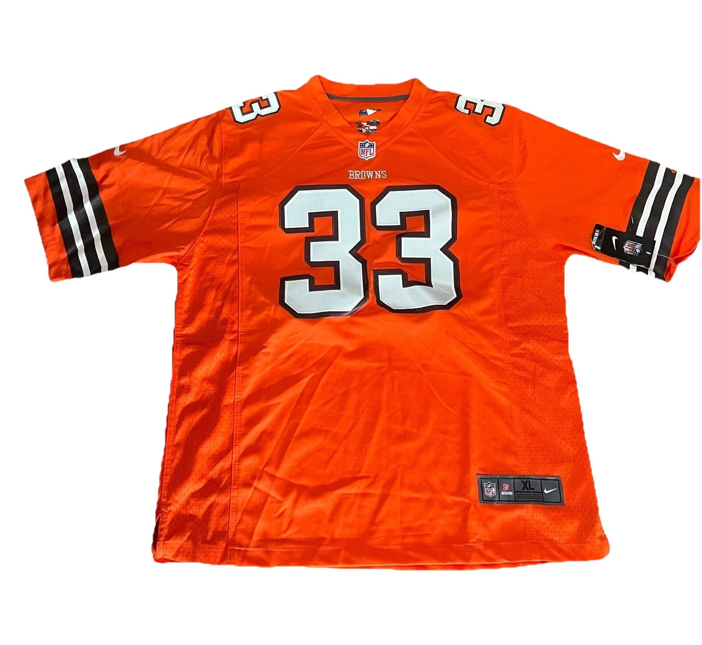 Nike Trent Richardson #33 Cleveland Browns Orange NFL Football Jersey XL Tags