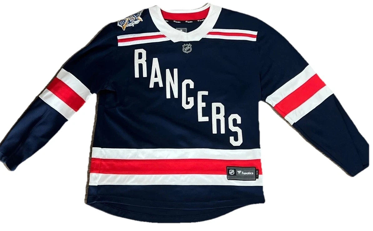 New York Rangers Jersey 2018 Winter Classic Fanatics Medium NHL Hockey RARE