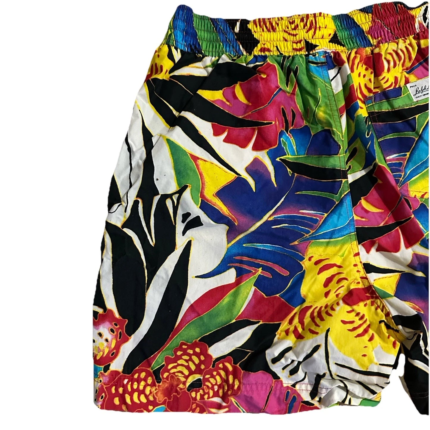 Polo Ralph Lauren Kailua Swim Trunks Surf Board Shorts Summer Hibiscus MEDIUM