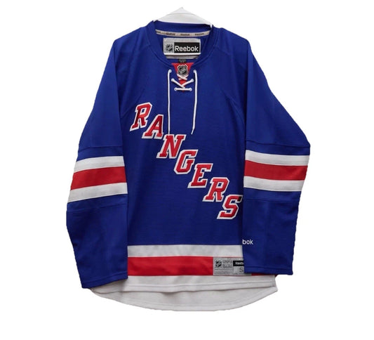 Reebok Hockey New York Rangers Jersey Men Size SMALL BLANK RARE ADD YOUR NAME