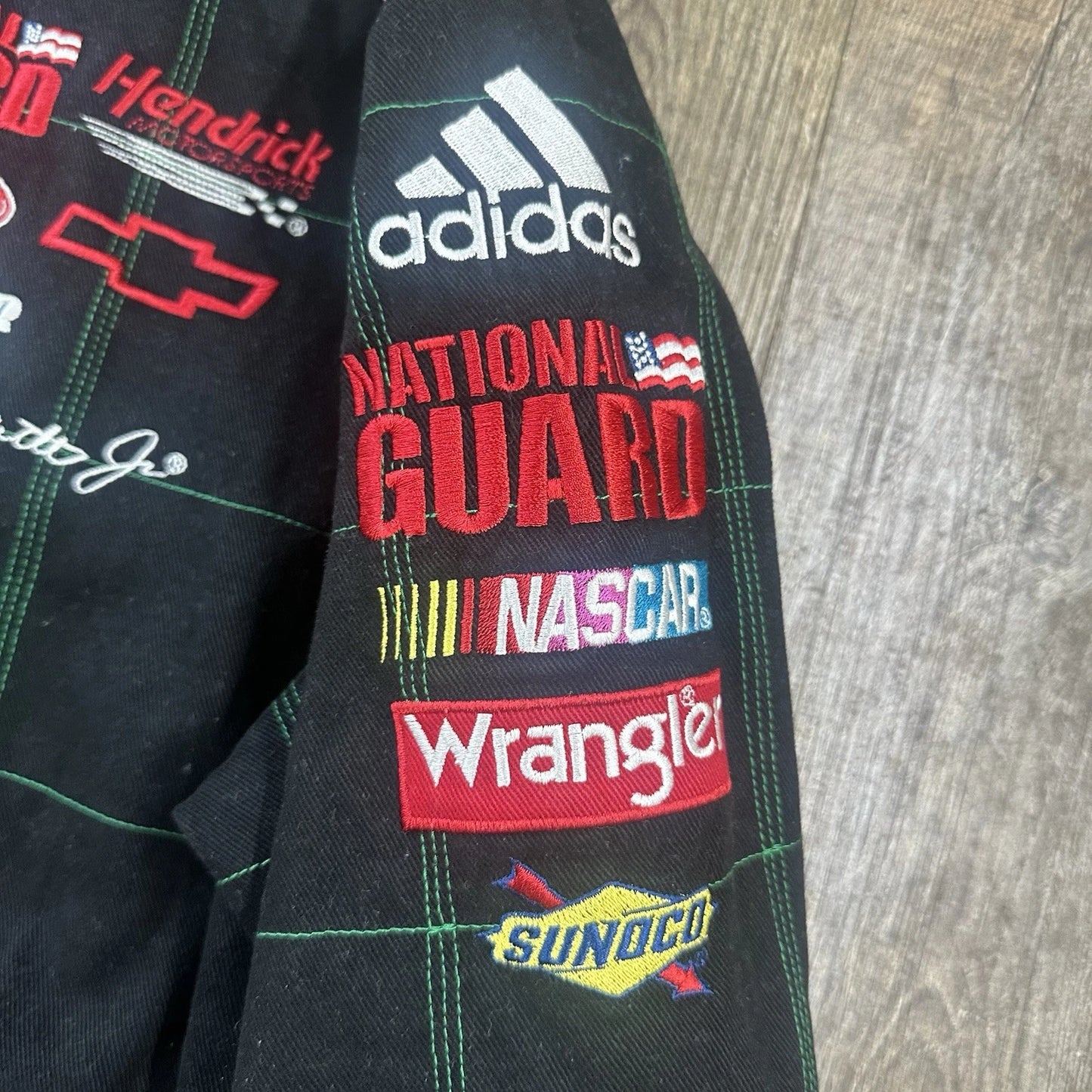 JR Nation Racing Jacket Black Cotton Size XL Mountain Dew