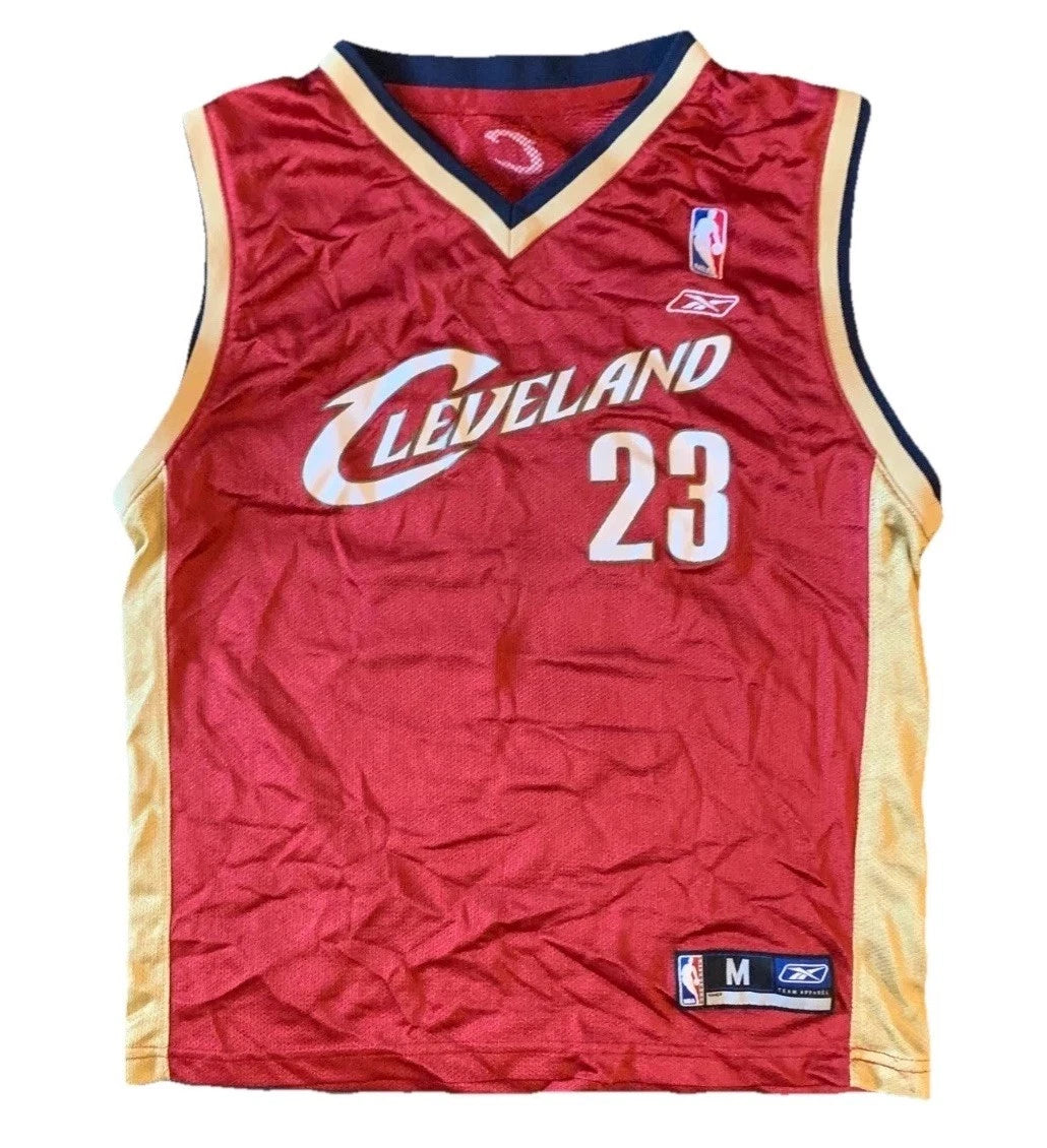 Reebok Y2K Vintage Cleveland Cavaliers Cavs LeBron James #23 NBA Jersey Medium