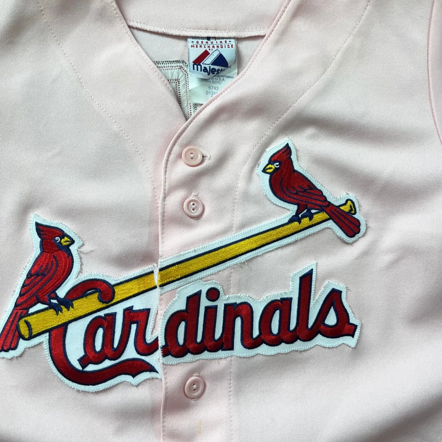 Vintage Authentic Majestic Albert Pujols #5 St. Louis Cardinals Y2K Women M