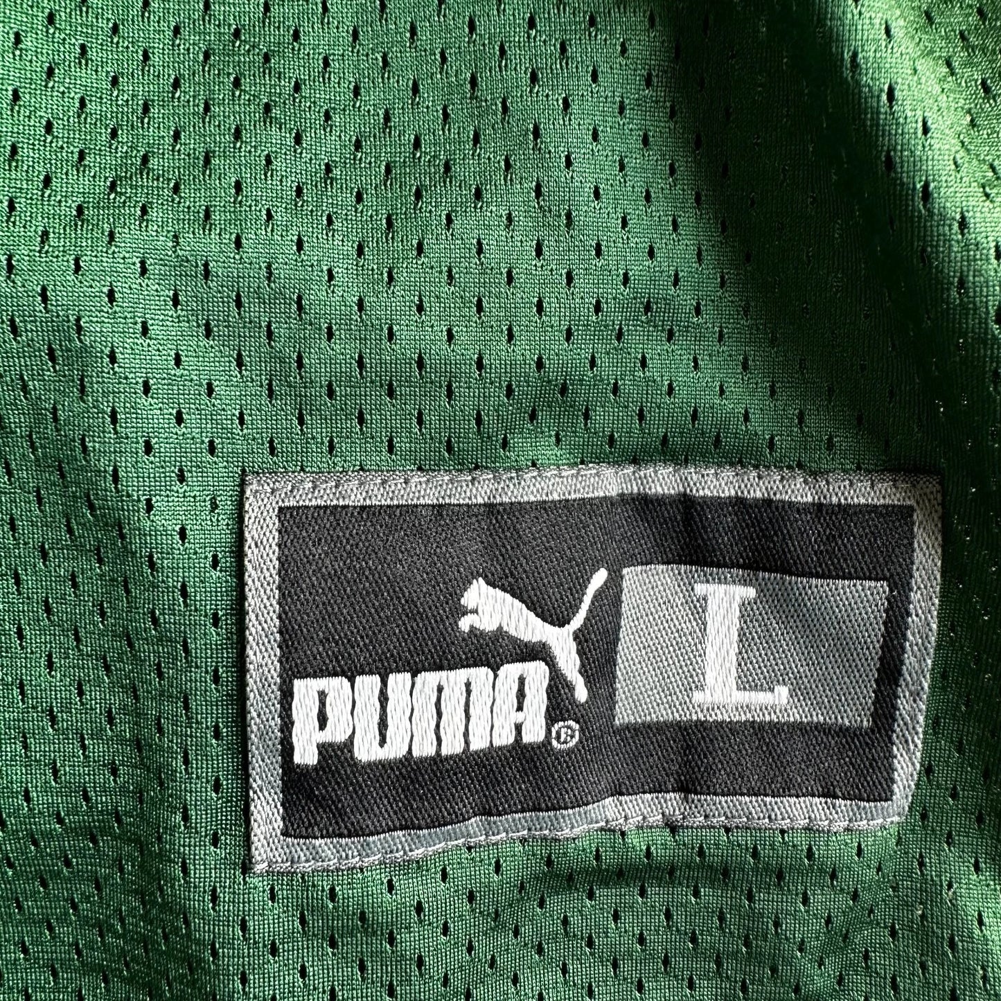 Vintage Y2K Puma Mens Green Bay Packers Brett Favre #4 Starter Jersey NFL Large