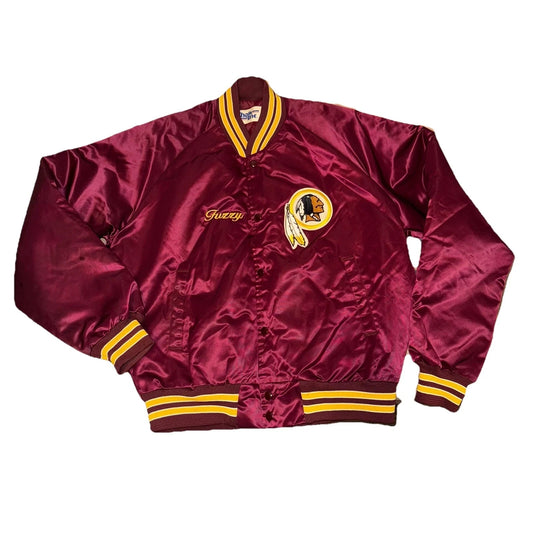 Chalk Line Fuzzy Rare Maroon Washington Redskins Satin Vintage Jacket Large