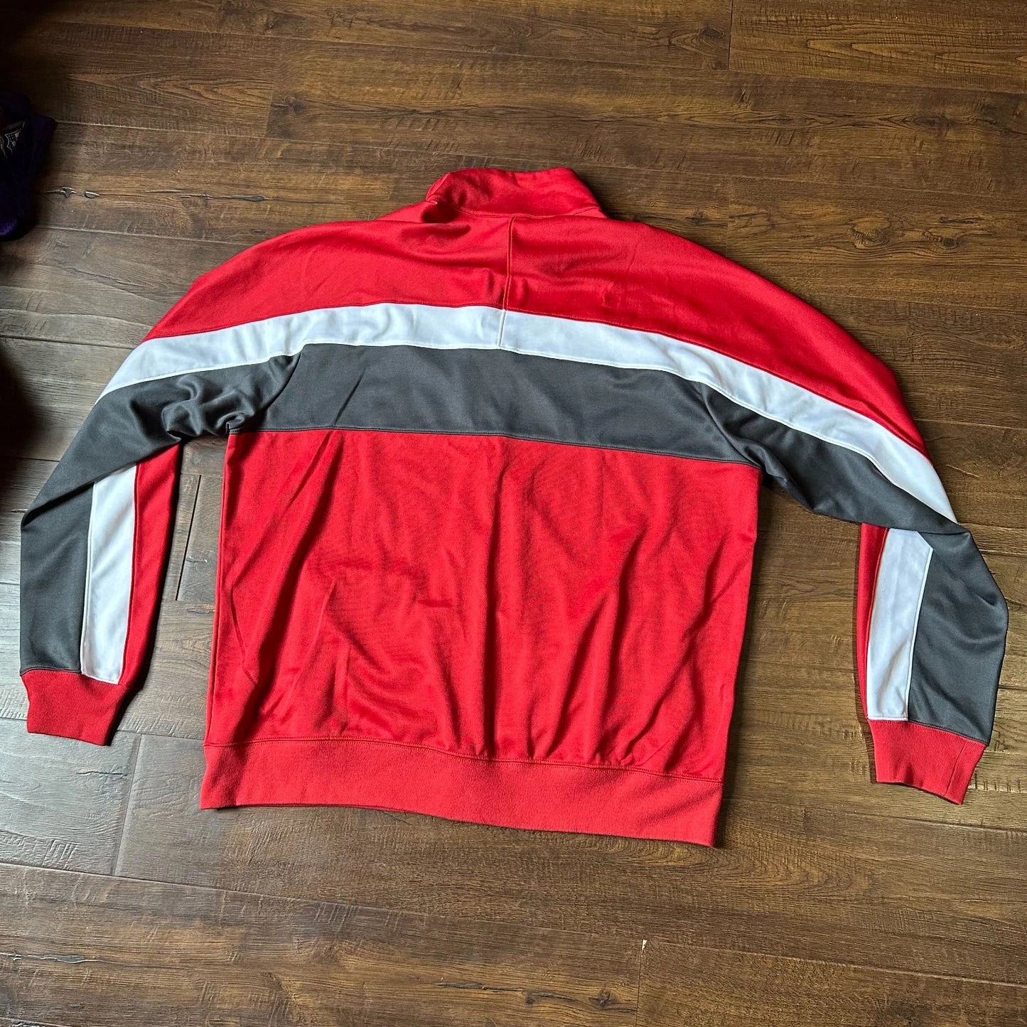 Vintage Nike Mens Red Y2K Sportswear Full Zip Warm Up Track Jacket Size 2XL NWT